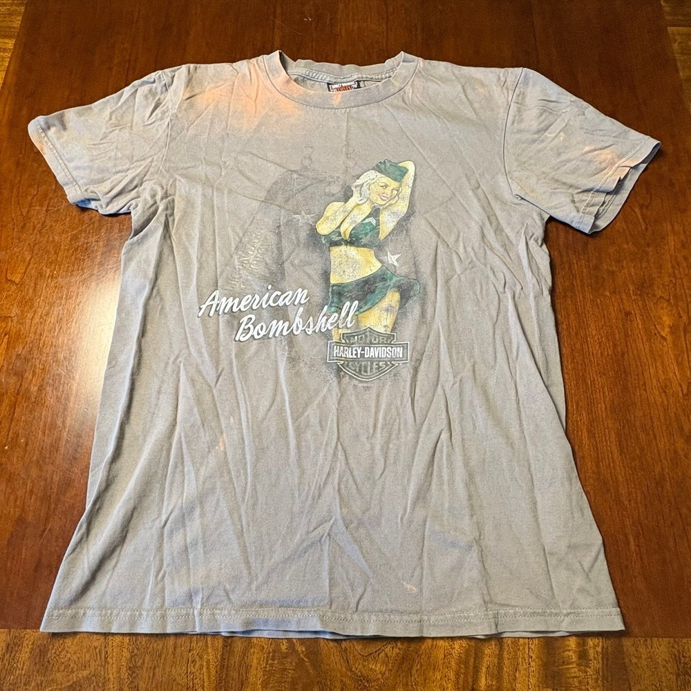 Harley-Davidson American Bombshell Folsom California Graphic T-Shirt